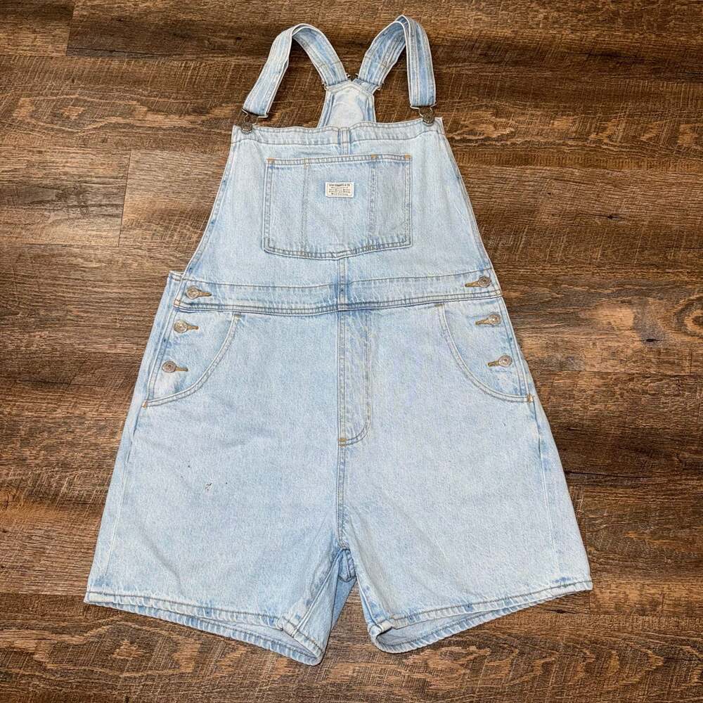 Levi's Vintage Lightweight Denim Shortalls Light Wash Size Large